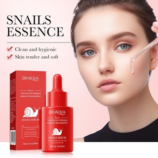 Tinh chất dưỡng ẩm dưỡng ẩm chống nhăn BIOAOUA Snail 30ml