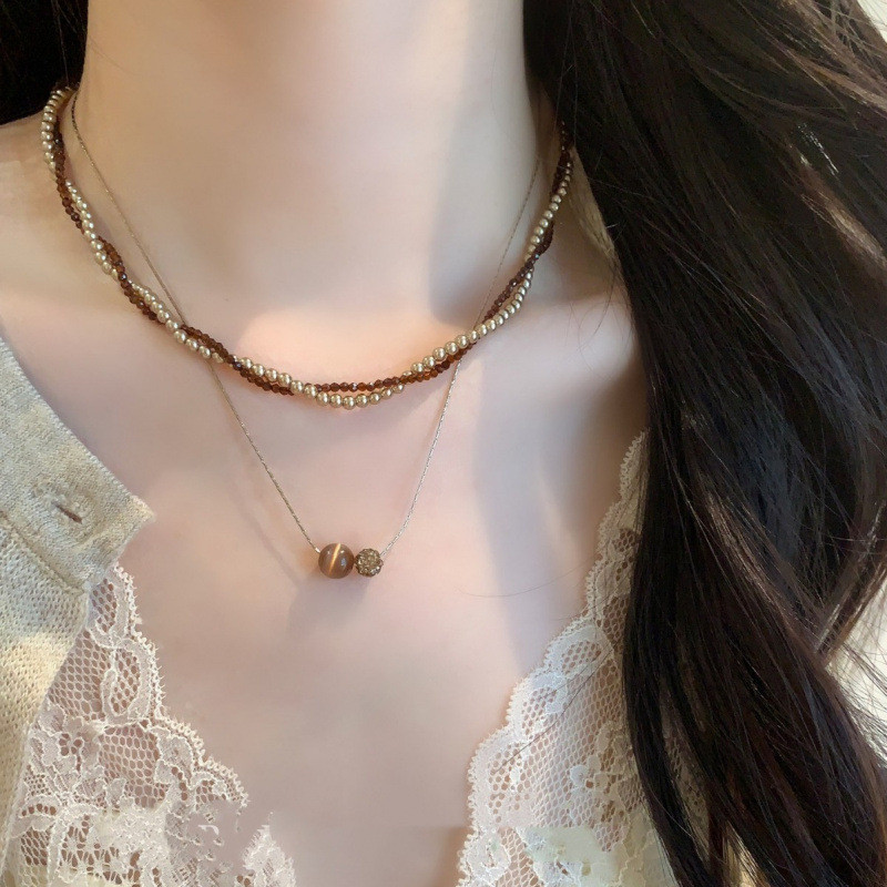 Phụ kiện dành cho nữ: Vòng cổ hai lớp ngọc trai cổ điển, tinh tế