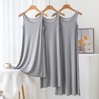 Đầm ngủ chữ A modal sling dành cho người plus size - Thiết kế bên trong mỏng nhẹ