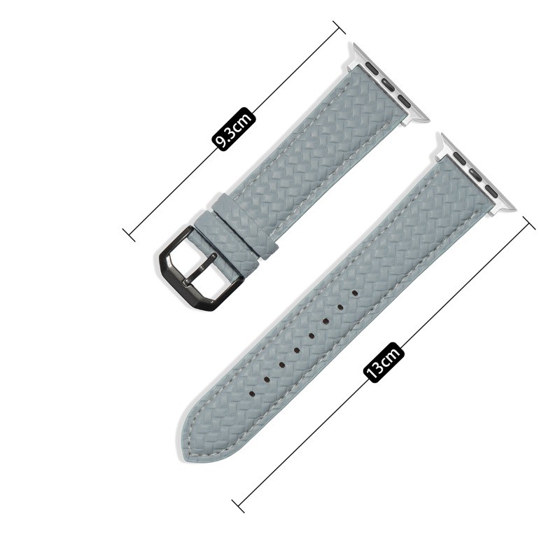 Dây đeo da họa tiết dệt Tương thích cho Apple Watch Series11 / 10 42mm 46mm Ultra3 / 2 / 1 49mm 9 8 7 6 5 SE 41mm 40mm 44mm 45mm