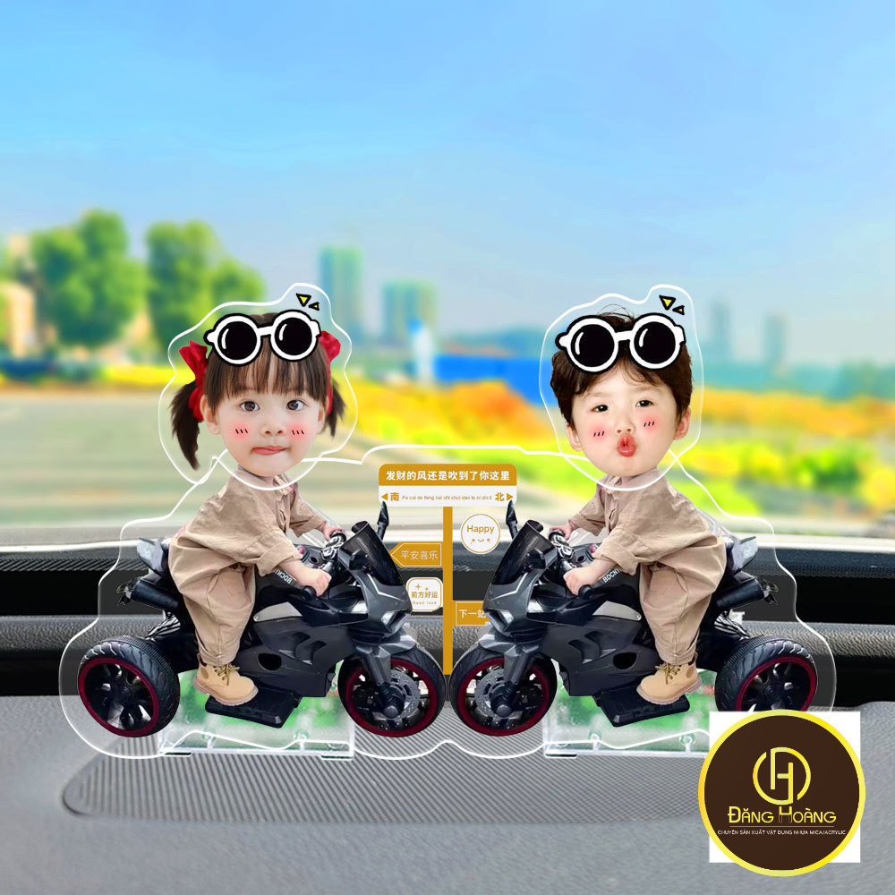 Xe lắc đầu đồ trang trí tùy chỉnh hình đại diện cặp đôi hình ảnh bàn trang trí nội thất xe ô tô ĐH
