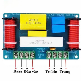 【COD】Crossov phân tần 3 đường tiếng chính hãng, ra 3 đường riêng biệt, lắp cho loa cột, loa thùng, âm ly karaoke.