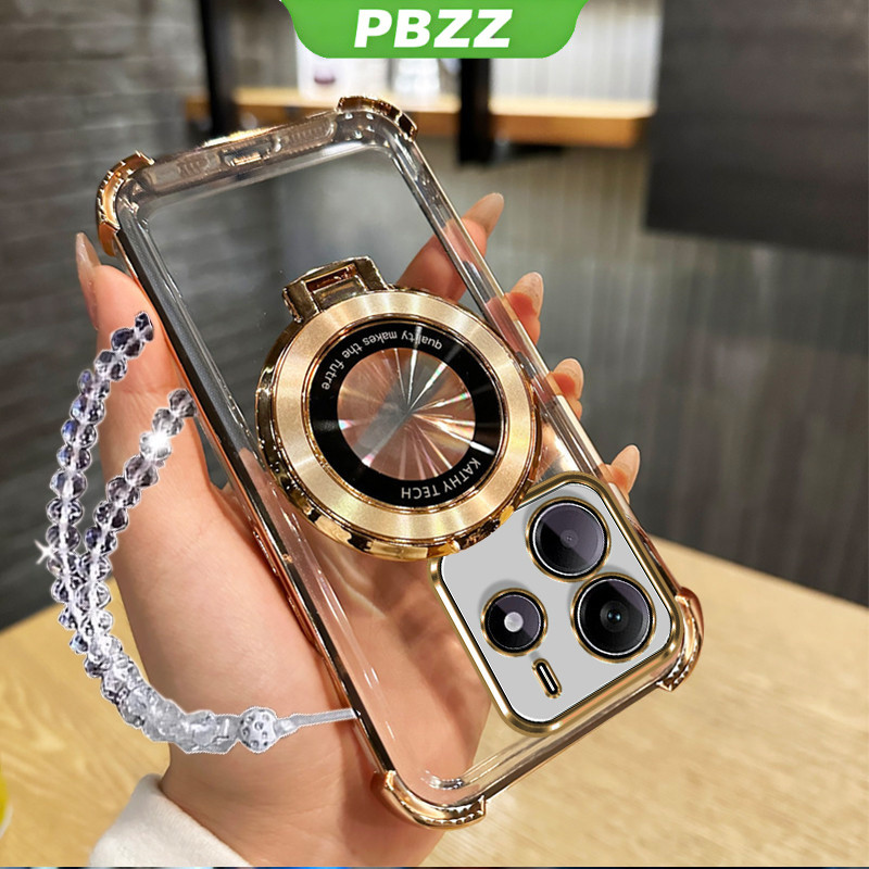 Ốp lưng cho redmi note 14 pro 5g redmi note 14 4g note 14S 2024, vỏ điện thoại mềm, silicone chống sốc, thiết kế mới, thẩm mỹ trong suốt với giá đỡ dây đeo dễ thương SJSLWXZJ01
