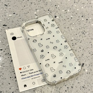 Áp dụng cho IPhone 17 16 15 14 13 12 11 Pro Max XR XS MAX 7 8 PLUS Dòng tai nghe Puppy trường hợp điện thoại