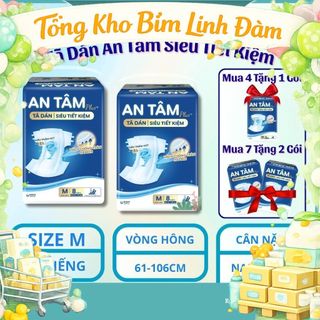 [MUA 4 BỊCH TẶNG 1 BỊCH] COMBO TÃ DÁN AN TÂM dành cho người già – DỊU ÊM, THẤM HÚT VƯỢT TRỘI