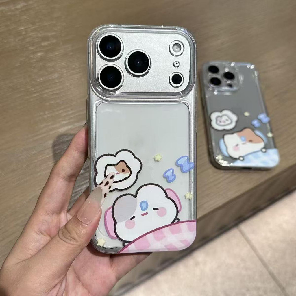 Gối ngủ mèo phù hợp với iPhone 17, 16, 15, Apple Watch Series 13, hộp đựng điện thoại