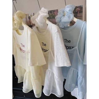 Plus Size Top Nữ Béo mm150kg Phong Cách Hàn Quốc Mỏng Hơn Nhìn Sling Áo Thun Nữ Mùa Hè Rời Bao Da Thịt Trang Trọng Vai Bộ Hai Mảnh Plus Size Quần Áo Nữ