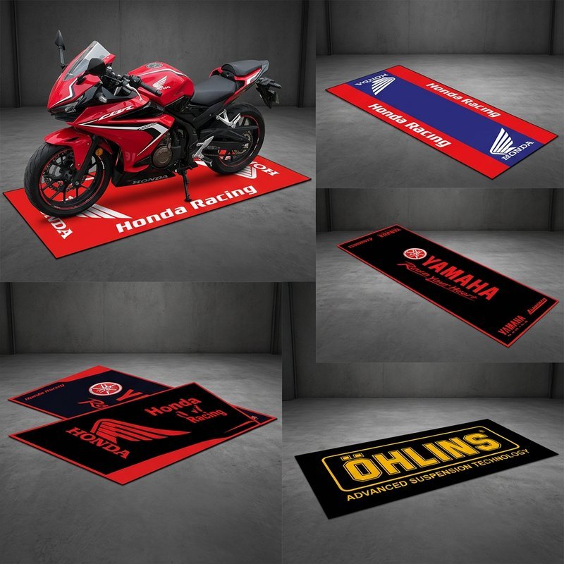 thảm chống trượt xe máy đa năng dễ giặt dễ lắp phù hợp honda yamaha kawasaki bảo vệ trang trí xe