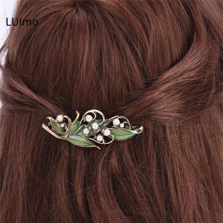 LUImo Thời Trang Gril Vintage Trang Sức Kim Loại Nhánh Kẹp Tóc Cho Nữ Cưới Kẹp Tóc SBS