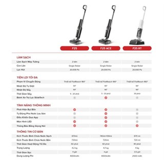 Máy hút bụi lau nhà cầm tay Roborock F25 ACE - F25 - F25 RT - Bảo hành chính hãng  24 Tháng