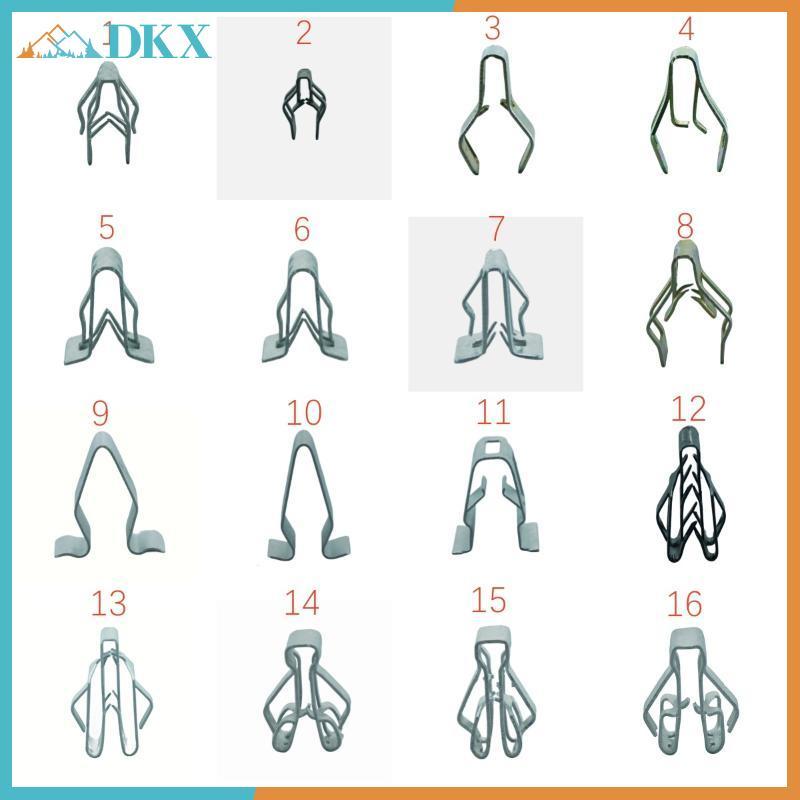 DKX 10 Chiếc Đa Năng Tự Động Mặt Trước Bảng Điều Khiển Dash Giữ Đinh Tán Chốt Loại U Kẹp Cho Tất Cả Xe Ô Tô Bảng Viền Kẹp Kim Loại.