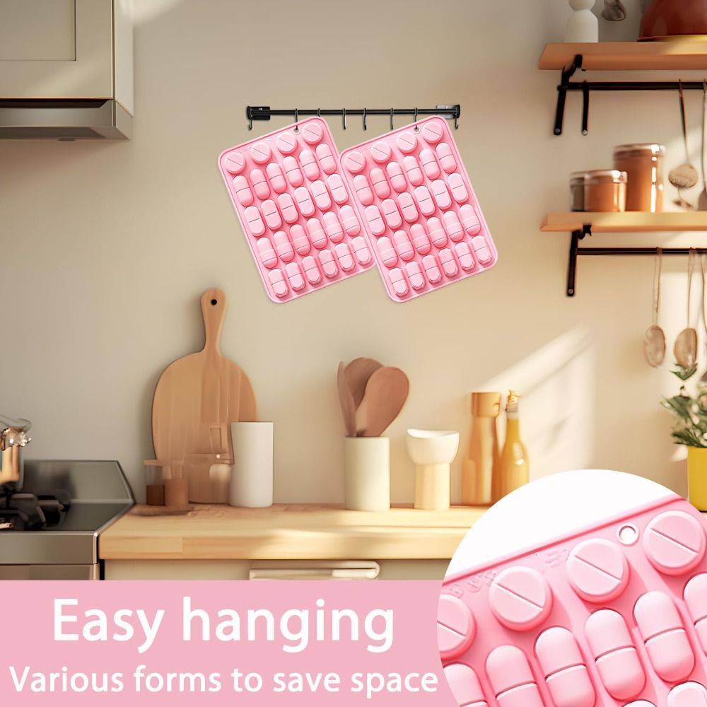 NOTE1 Khuôn Thuốc, Khuôn Hình Viên Linh Hoạt Có Thể Tái Sử Dụng, Silicone 28 Khoang Thiết Kế Khuôn Thuốc Khay Để Trang Trí Bánh Cupcake
