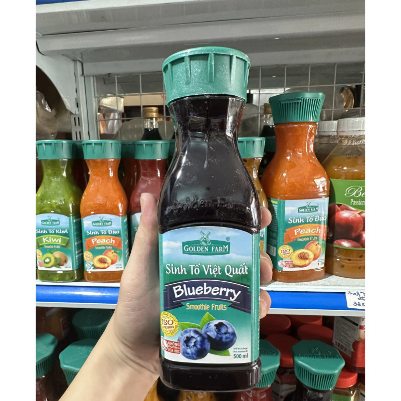 Sinh Tố Trái Cây Golden Farm Chai 1L Đủ Vị, Ứng Dụng Đa Dạng Trong Pha Chế Đồ Uống