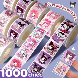 Cuộn 500 Sticker Hoạt Hình Cute Để Làm Quà, Bộ Tem Dán Nhiều Mẫu Mã Ngộ Nghĩnh Cho Bé