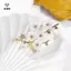 Trâm cài hoa shell Five Plum,corsage ngọc trai, phụ kiện thời trang đa năng