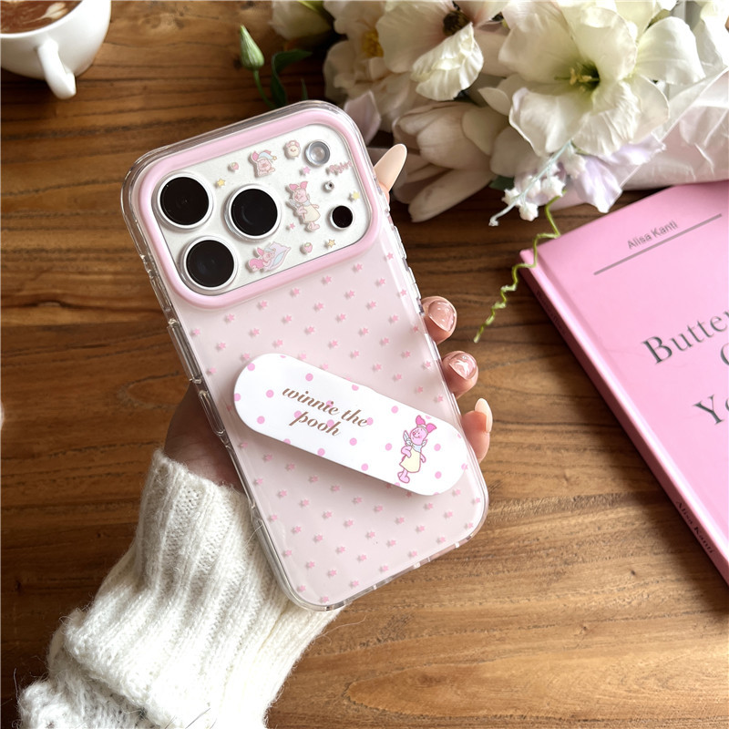 IPhone 17 Pro max 16 Pro max Họa tiết hoạt hình có dấu chấm TPU materia IMD xử lý Vỏ điện thoại