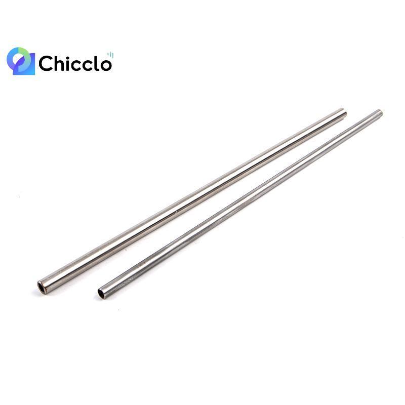[chiccloset0] Ống mao dẫn bằng thép không gỉ 304 tròn màu bạc 250mm Ống tròn rỗng đẹp