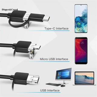 Camera nội soi Android DIAPER & CORED 5.5mm, Kính tiềm vọng Micro USB / Type-C 3 trong 1, YTH chống nước