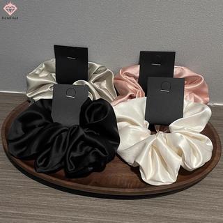 <![PCW-T] Dây buộc tóc satin ruột lớn, thiết kế nơ to thời trang