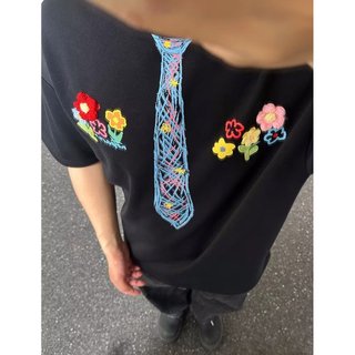 Áo thun nam họa tiết graffiti và hoạt hình Hàn Quốc, thiết kế trendy