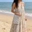 Túi đeo chéo nữ Bohemian Dây sáp đính cườm độc đáo Túi đeo vai nhẹ
