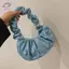 HFTOY Xếp Ly Đám Mây Túi đeo dưới cánh tay Mùa Hè Da PU Túi Xách Nữ Nách Tote Hoàn Hảo Cho Bé Gái Trường Mua Sắm ~