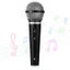PPY Đồ Chơi Micro Giả Đạo Cụ Giả Micro Cho Bé, Phụ Kiện Hóa Trang, Micro Đồ Chơi Trẻ Em