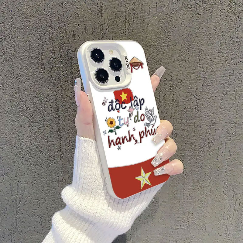 Ốp Chữ & Ngôi Sao Cho iPhone 11-17 Pro Max/Air Chống Sốc