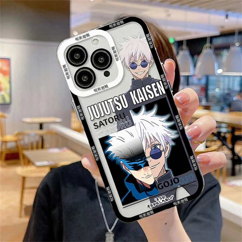 Ốp Điện Thoại Jujutsu Kaisen Gojo Satoru Cho Redmi 15C 14C A5 A3 13 10C 12C 13C 12 4G 9C 9A 9T 9i 10A 10 K40 Pro A1 A2 Plus Vỏ Itadori Yuji Phim Hoạt Hình Chống Sốc Chất Lượng Cao