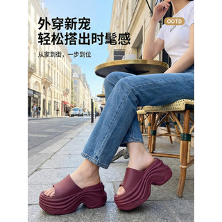Dép Tăng Chiều Cao Đế Dày 12cm Nữ 2026 Phong Cách Mới Mùa Hè Mặc Ngoài Thời Trang Cao Gót Đẹp Bãi Biển