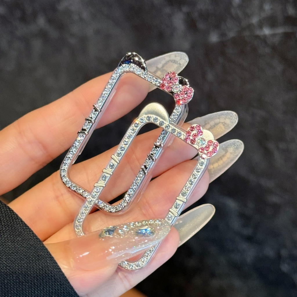 Ốp Kim Cương Bling Cho Huawei Band 11 Vỏ Bảo Vệ Cứng Rỗng PC Ốp Lưng Cho Huawei Band 10 9 8 Vỏ Bảo Vệ