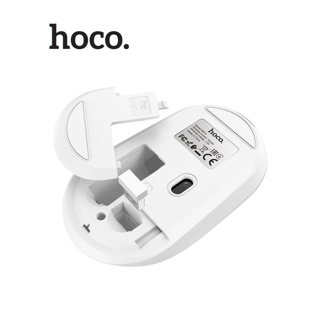 Chuột Không Dây Hoco GM14 2.4G kết nối USB, DPI 1200 chính hãng siêu mượt BH 6 tháng