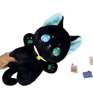 Đồ chơi nhồi bông mèo trắng đen - Động vật nhồi bông mềm 25cm dành cho trẻ em Quà tặng
