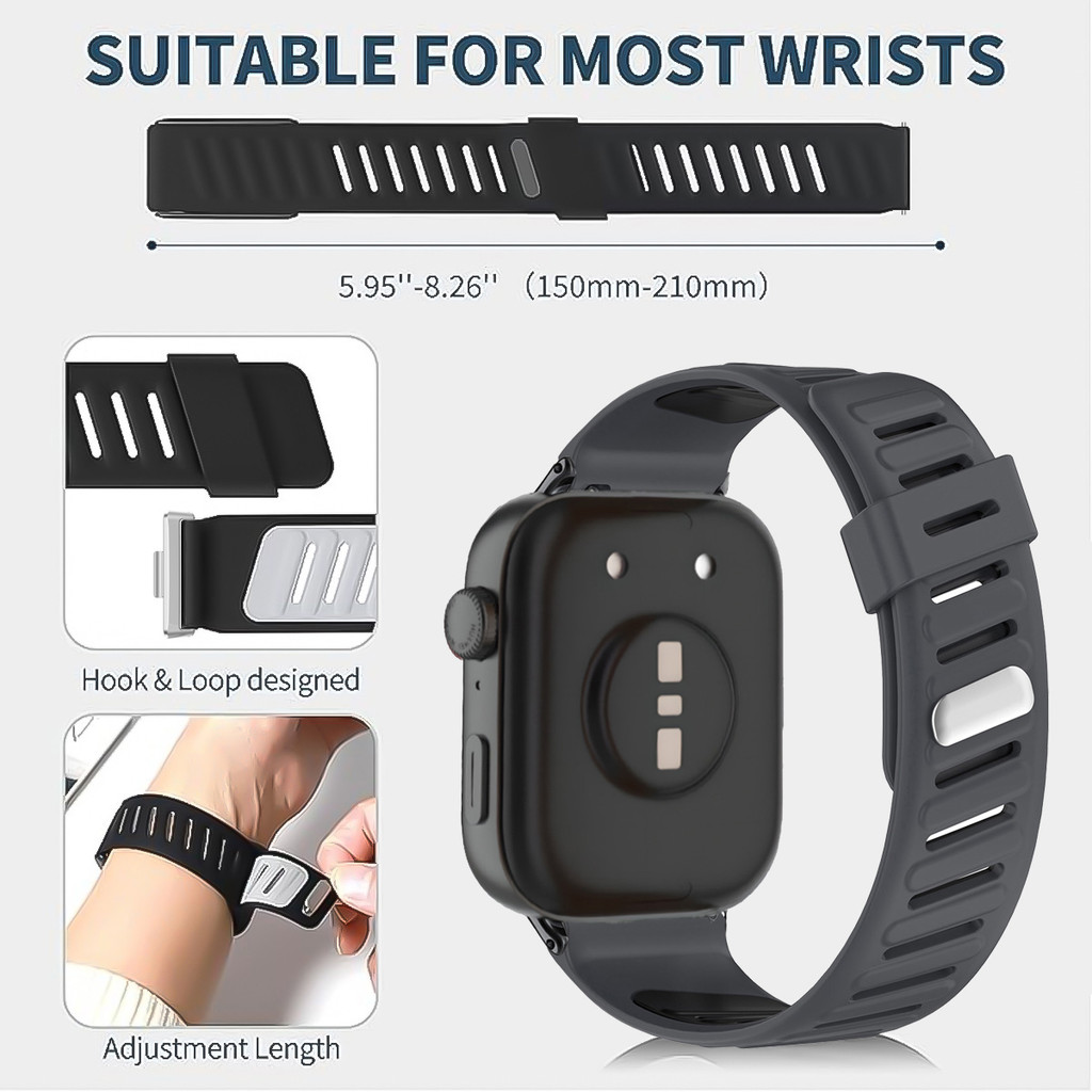 Dây đeo silicon hai tông màu thể thao từ tính cho Huawei Watch Fit 5/Fit 5 Pro/Fit 4 Pro/Fit 4/Fit 3