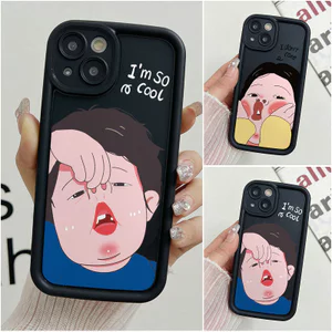 Ốp Mắt Thiên Thần Chống Rơi Cho iPhone 17 16 15 14 13 12 11 Pro X XR XS Max SE 2020 7 8 Plus Motif Cool Girl PFFH123 & PFFH124