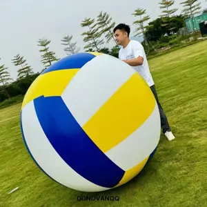 DONOVANQQ Bóng chuyền bãi biển bơm hơi, Bóng thể thao PVC 0,6–1,5m, Tập hợp gia đình, Mẫu giáo