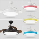 Quạt Trần Đèn Led Cánh Xếp Cao Cấp ( 013 023 053 ), Có 3 Chế Độ Sáng Điều Khiển Từ Xa chuyên đồ nội thất giá kho — ảnh 4