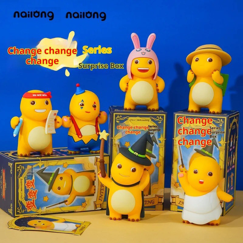 Biến Hình Rồng Sữa Mù Hộp Hợp Thời Trang Hình Nailong Xe Để Bàn Trang Trí Đồ Chơi Dễ Thương Quà Tặng Sinh Nhật