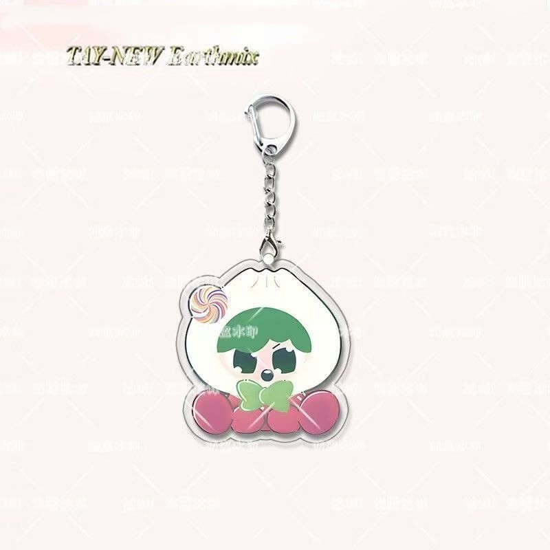 Thailand GMMTV CP Acrylic Comic Keychain Double Sides Printing Pendant Bag Accessories Key Ring JAIDEE BABII ANY DOMIIA