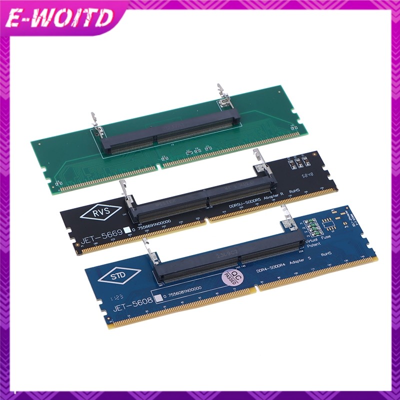 E-woitd DDR3 DDR4 DDR5 Laptop SO-DIMM Sang Máy Tính Để Bàn Adapter Thẻ Bộ Chuyển Đổi Bộ Nhớ RAM Kết Nối Adapter HNVN
