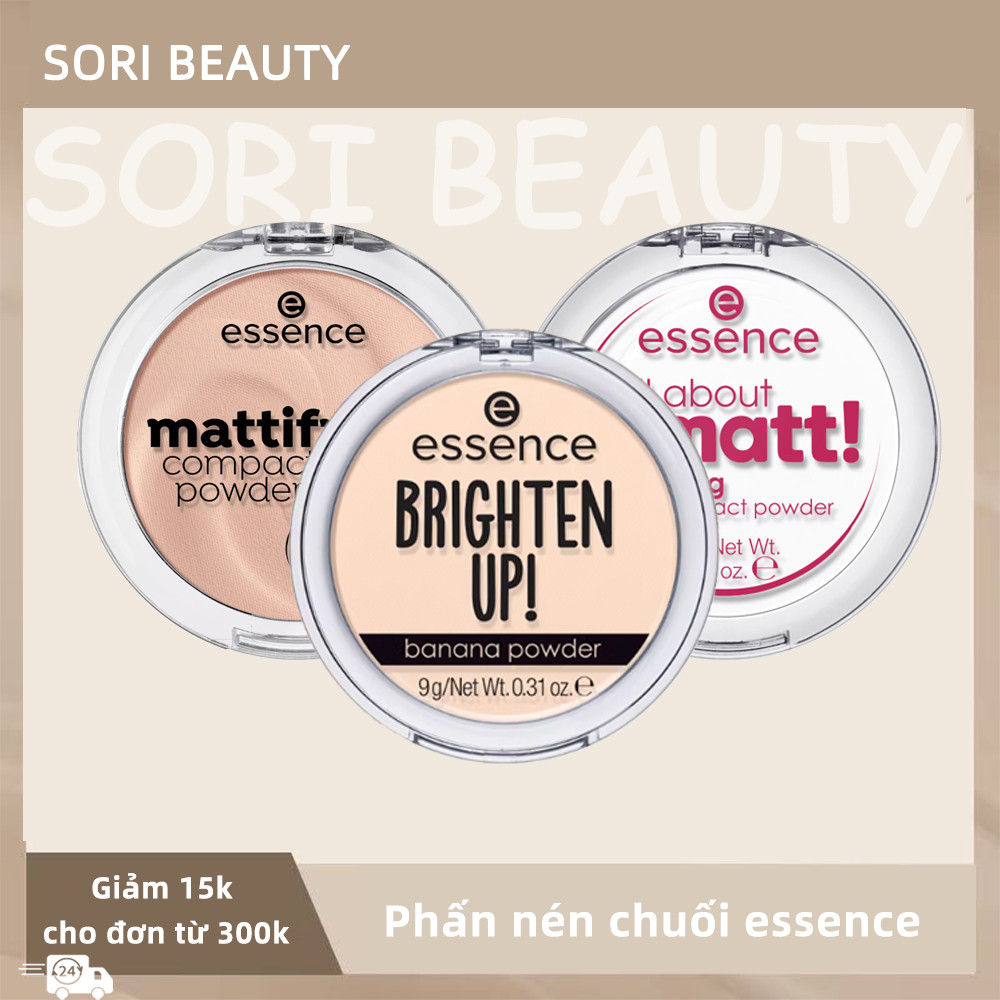 Phấn Phủ Essence Banana Powder 9g – Phấn Chuối Kiềm Dầu, Sáng Da, Cố Định Trang Điểm