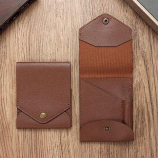 [VN Local] Ví mỏng tối giản HOMELYHUB, Khe cắm bút tích hợp Ví nhỏ gọn đa chức năng bằng da PU thủ công, Hộp đựng thẻ chống nước Du lịch
