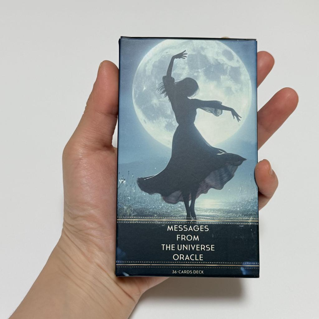 12 * 7cm Tin Nhắn Từ Vũ Trụ Oracle Deck 36 Lá Bài Thẻ Tin Nhắn Bảng Tiếng Anh Trò Chơi saixit2vn