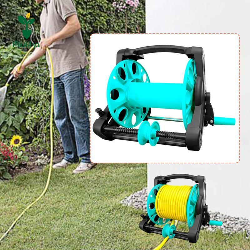 Miulika Garden Vòi Reel Giá đỡ vòi nước di động Giá để đồ để rửa xe tưới nước