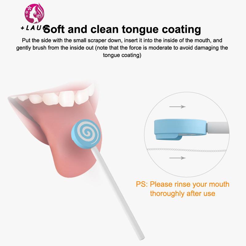 Springevenstar Y-Kelin Lollipop Lưỡi Cho Bé Sraper Trẻ Em Cạp Trẻ Em Vệ Sinh Răng Miệng Loại Bỏ Lớp Phủ Lưỡi Springevenstar