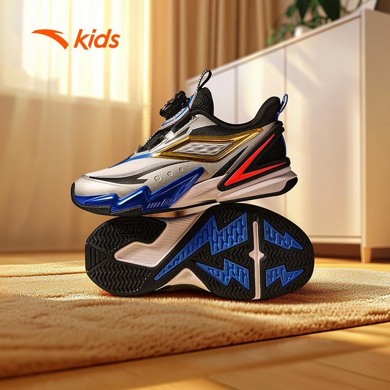 ANTA Kids Giày Chạy Thể Thao Bé Trai Flying Knight 5.0 Đế EVA, Khóa Xoay Tiện Lợi 312449961H