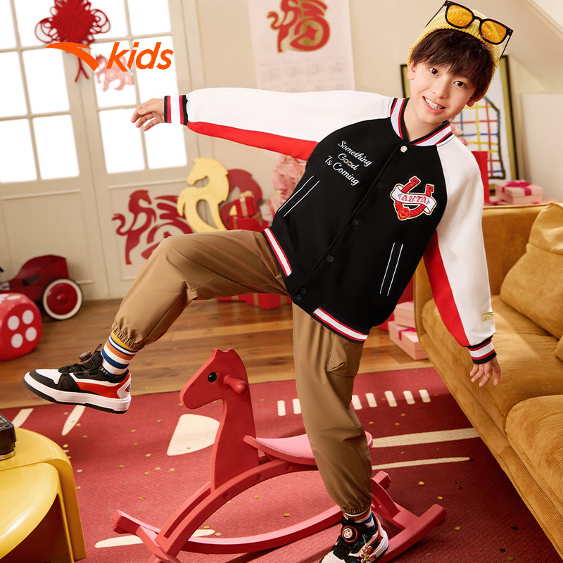 ANTA Kids Áo Khoác Boomber Thời Trang Bé Trai 3526A8723B