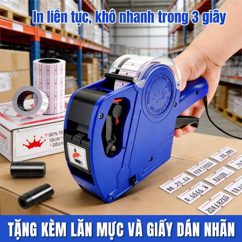 Máy bắn giá tiền cao cấp – Dụng cụ in nhãn giá cầm tay chính xác, thao tác đơn giản, dùng lâu dài