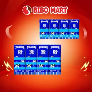 Lốc 4 Hộp Sữa Tươi Tiệt Trùng Vinamilk Ít Đường Giúp Bé Cao Lớn Khỏe Mạnh 110ml 180ml - Bibomart