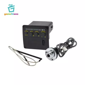Acoustic Guitar Double Source Pickup 2 Band Equalizer Tuner Hệ Thống Cho Đàn Guitar Dân Gian Tăng Cường Âm Thanh